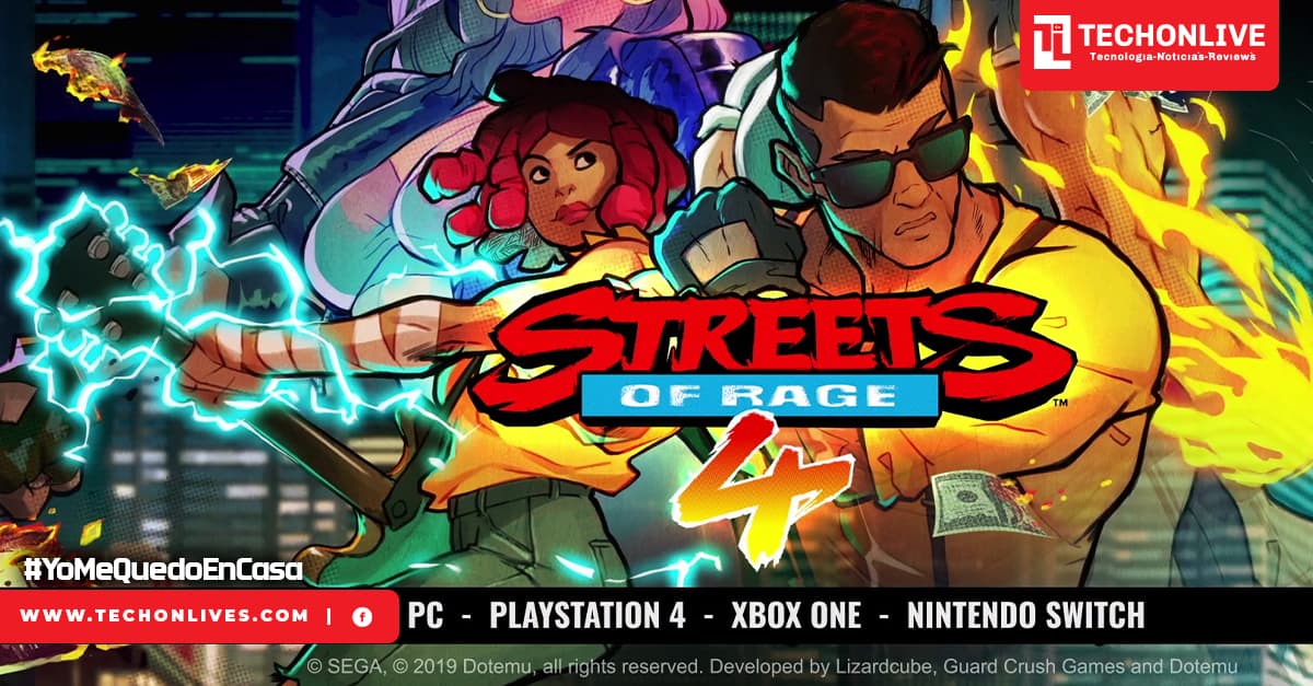 Street Of Rage 4, consola, Xbox One, PC, Nintendo Switch, Personaje, Pixel Art,