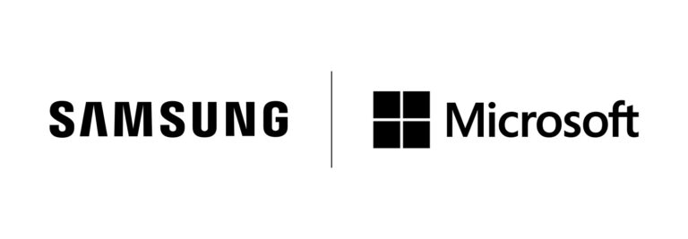 Samsung Microsoft Partnership Logo