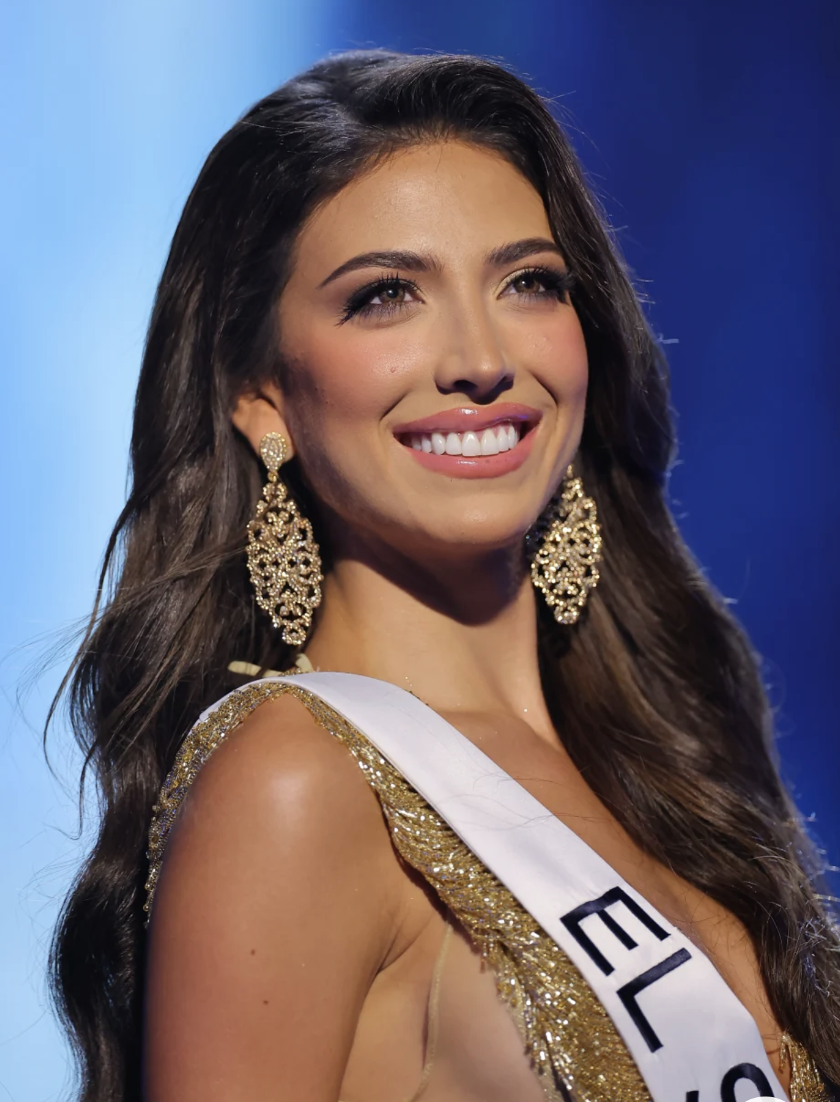 Isabella García-Manzo, Miss El Salvador, durante el desfile en traje de baño. Foto: Miss Universo