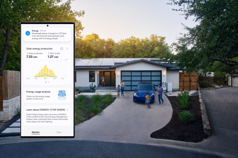 Image of SmartThings App with Tesla Lifestyle