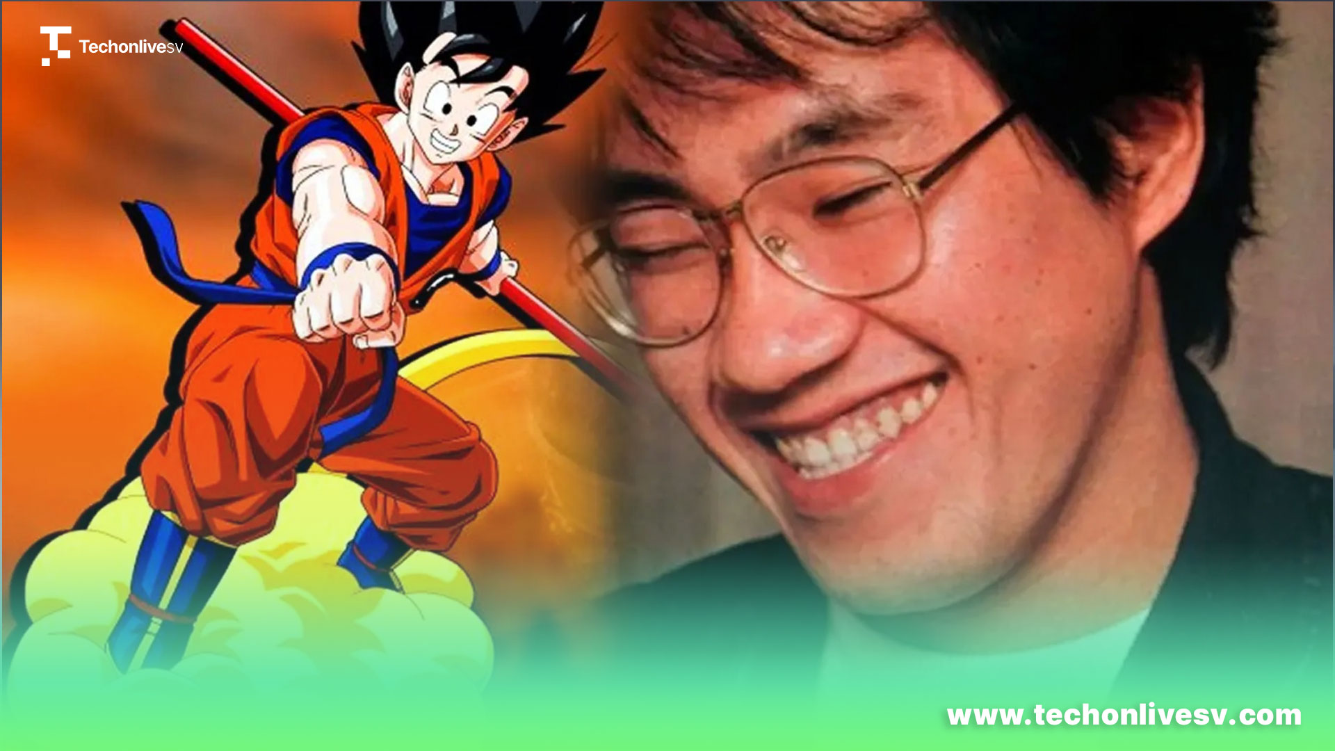 Goku y Akira Toriyama