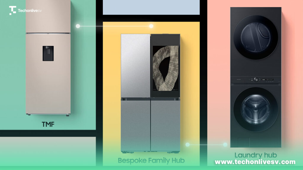 Aprovecha descuentos y otros beneficios comprando neveras, lavadoras-secadoras y otros productos para tu hogar del portafolio 2024 de Samsung