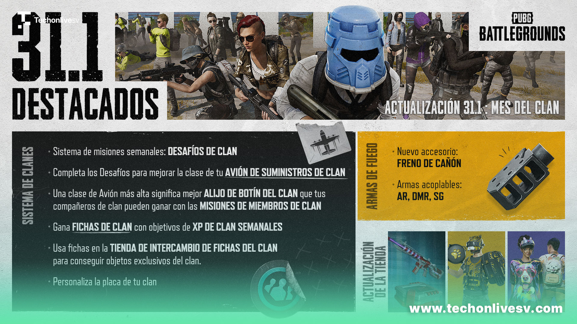 La más reciente actualización introduce nuevas funciones de clan y mejoras para las armas en el inicio de la Temporada 31 por rangos.