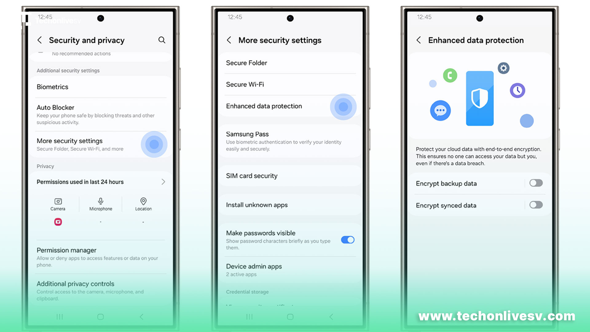 Métodos avanzados que Galaxy emplea para mantener tu información segura con el Uso compartido privado y la Protección de datos mejorada