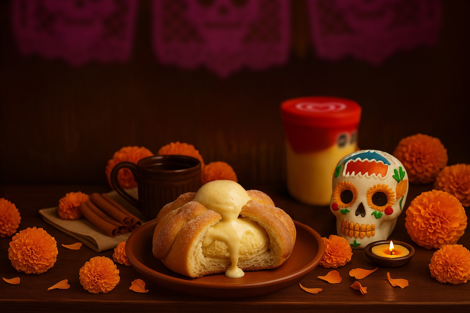 La fusión del año: pan de muerto con helado