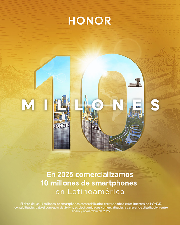 HONOR alcanza los 10 millones de smartphones