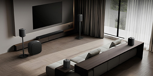 Sistema modular LG Sound Suite de LG con Dolby Atmos FlexConnect